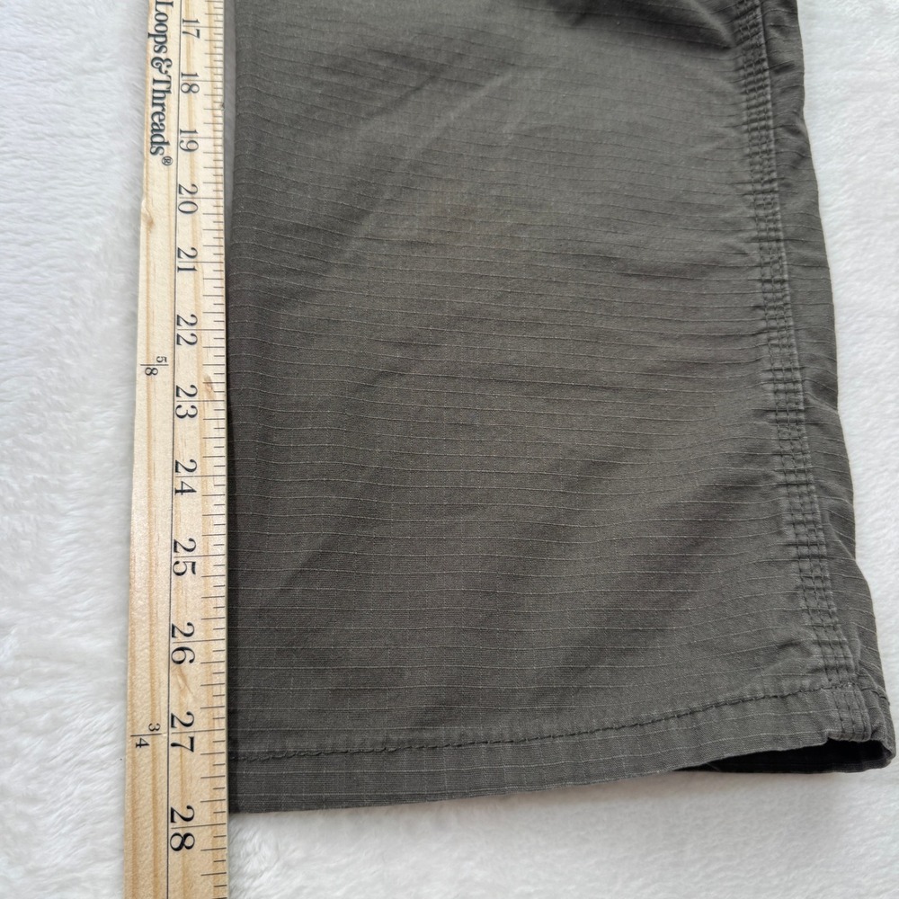Wrangler‎ Workwear Pants Mens Olive Green Ripstop Utility Straight Leg - Picture 7 of 14